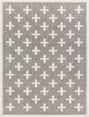 Castana Modern Ivory/Light Brown Area Rug