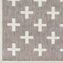 Castana Modern Ivory/Light Brown Area Rug