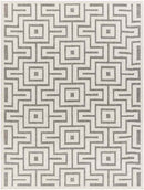 Chanute Modern Ivory/Light Brown Area Rug