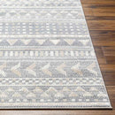 Wamego Global Light Denim Washable Area Rug