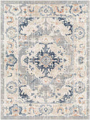 Warfield Traditional Light Gray Washable Area Rug