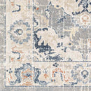 Warfield Traditional Light Gray Washable Area Rug