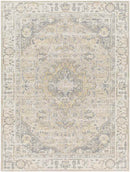 Wathena Traditional Beige Washable Area Rug