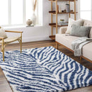 Boomer Modern Dark Blue Area Rug