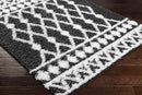 Booth Modern Black Area Rug
