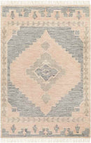 Lone Elm Traditional Coral/Charcoal Area Rug