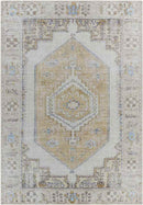 West Grove Traditional Gray Washable Area Rug