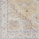 Wheatcroft Traditional Pale Orange Washable Area Rug