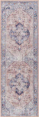 Winneshiek Traditional Light Red Washable Area Rug