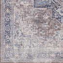 Worthville Traditional Taupe Washable Area Rug