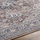 Worthville Traditional Taupe Washable Area Rug
