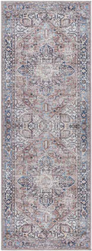 Liebenthal Traditional Rust Washable Area Rug