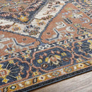 Druid Hills Traditional Burnt Orange Area Rug