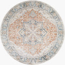 Hollenberg Traditional Burnt Orange Washable Area Rug