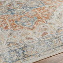 Hollenberg Traditional Burnt Orange Washable Area Rug