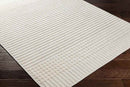 Burkesville Modern Ivory Washable Area Rug