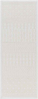 Carrsville Cottage Light Gray Washable Area Rug