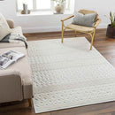 Carrsville Cottage Light Gray Washable Area Rug
