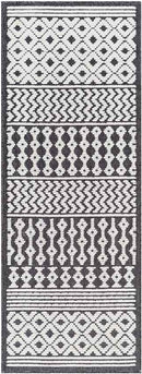 Carrsville Cottage Black Washable Area Rug