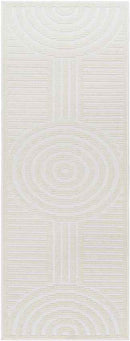 Carter Lake Modern Cream Washable Area Rug