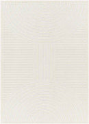 Carter Lake Modern Cream Washable Area Rug