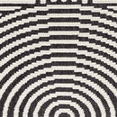 Carter Lake Modern Black Washable Area Rug