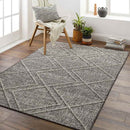 East River Modern Charcoal Area Rug