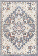 Morrowville Traditional Denim Area Rug