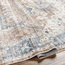 New Cambria Traditional Burnt Orange Washable Area Rug