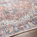 Lorin Traditional Rust Washable Area Rug