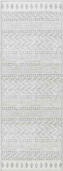 Rose Global Cream/Light Gray Washable Area Rug