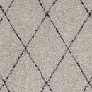 Konstantina Modern Smoke Gray/Black Washable Area Rug