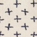 Kawanda Global Cream/Black Washable Area Rug