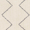 Aaliyah Global Cream/Black Washable Area Rug