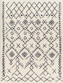 Deeanna Global Cream/Black Washable Area Rug