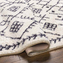 Deeanna Global Cream/Black Washable Area Rug