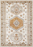 Kenja Traditional Burnt Orange/Ivory Area Rug