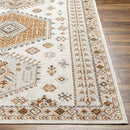 Kenja Traditional Burnt Orange/Ivory Area Rug