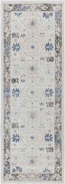 Jarin Traditional Cobalt/Taupe Area Rug