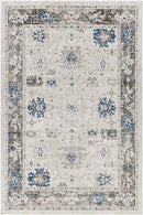 Jarin Traditional Cobalt/Taupe Area Rug