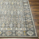 Joylynn Traditional Black/Burnt Orange Area Rug