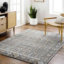 Joylynn Traditional Black/Burnt Orange Area Rug