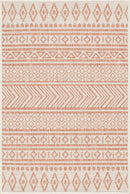 Antibes Global Coral/White Area Rug