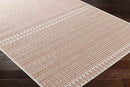 Antibes Global Coral/White Area Rug