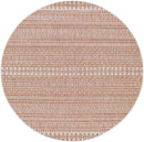 Antibes Global Coral/White Area Rug