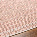 Antibes Global Coral/White Area Rug