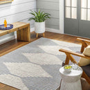 Okswerd Global Navy/Gray Area Rug