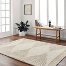 Shrena Global Brown/Cream Area Rug