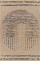 Latarra Cottage Pecan/Black Washable Area Rug