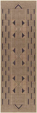 Dystany Cottage Pecan/Dark Gray Washable Area Rug